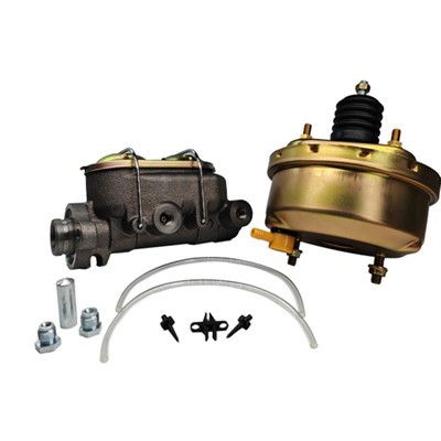Brake Booster &Master Cylinder Assembly For 7" Zinc Single Diaphragm Brake Booster With 1" Bore Cast Iron Brake Master Cylinder 4 Ports,GM Street Rod,Hot Rods Modified Cars,SY-BB&MCS-0018